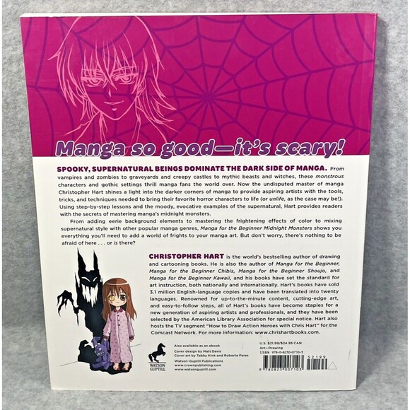 Manga for the Beginner Midnight Monsters: How to‎ Draw Zombies Vampires Hart NEW - Picture 2 of 15